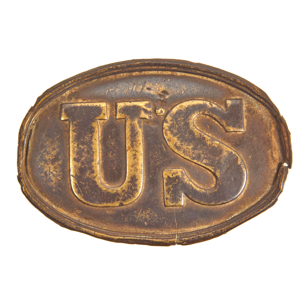 Original U.S. Civil War Federal Issue M-1855 Enlisted Belt Buckle- Gettysburg Battlefield Recovered Relic from the Former Shields Battlefield Museum Original Items