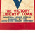 Original U.S. WWI Victory Liberty Loan Oilcloth Banner Flag - 34" x 29" Original Items