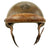 Original French WWII Model 1935 Named Tanker Armored Vehicle Helmet with R.F. Badge Original Items