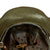 Original German WWII M17 Transitional Army Double Decal Overpaint Helmet - Austrian M-1917 Size 66 Shell Original Items