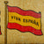 Original Spanish 1939 Spanish Civil War “Viva España” Nationalist Victory Metal Sign - Guerra Civil Española - 15 ½” x 3 ½” Original Items