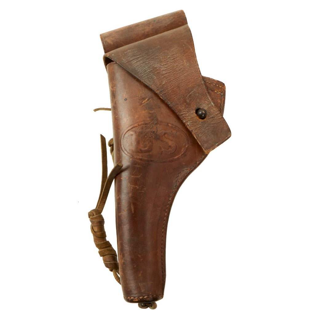 Original WWI U.S. M1909 Holster for Colt / S&W M1917 .45 Revolver by Graton & Knight - Dated 1917 - Cavalry Draw Original Items