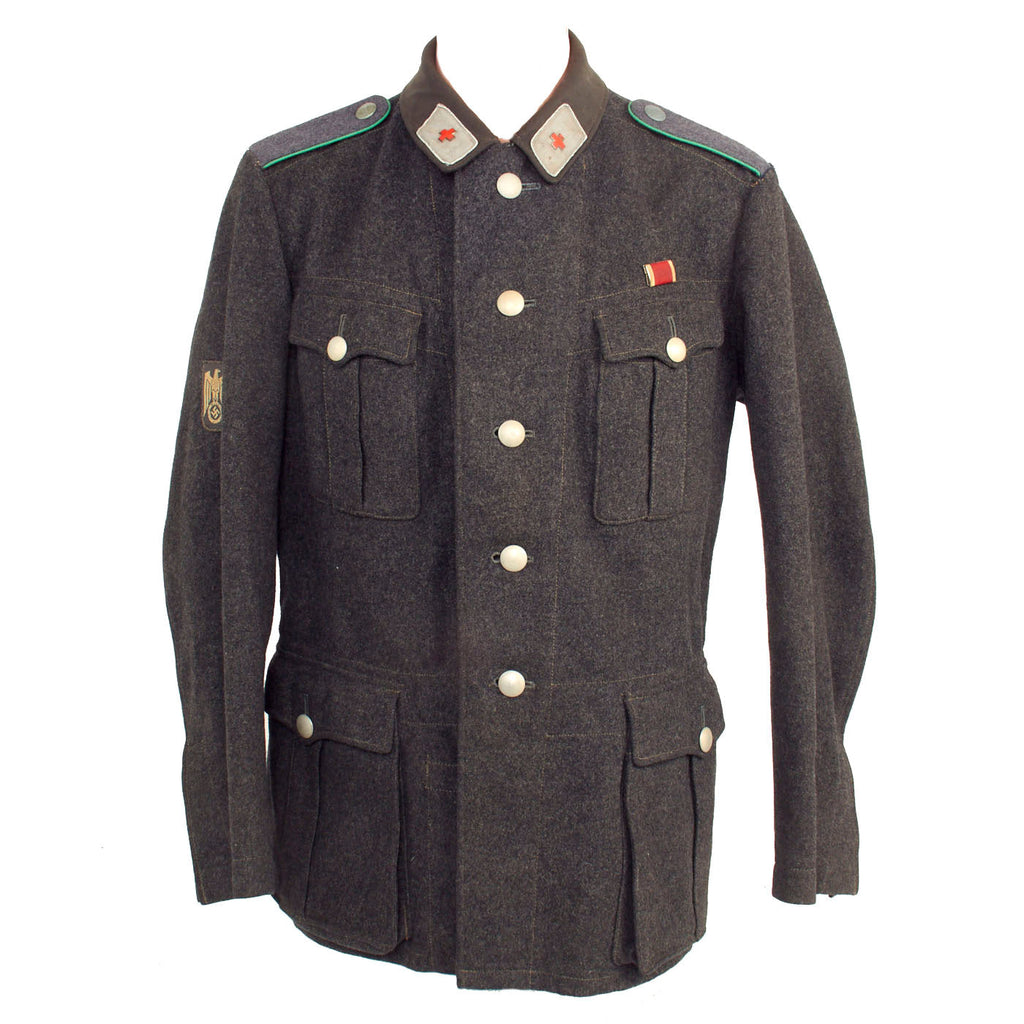 Original German WWII Red Cross Deutsches Rotes Kreuz Anwärter / Helfer Tunic Original Items