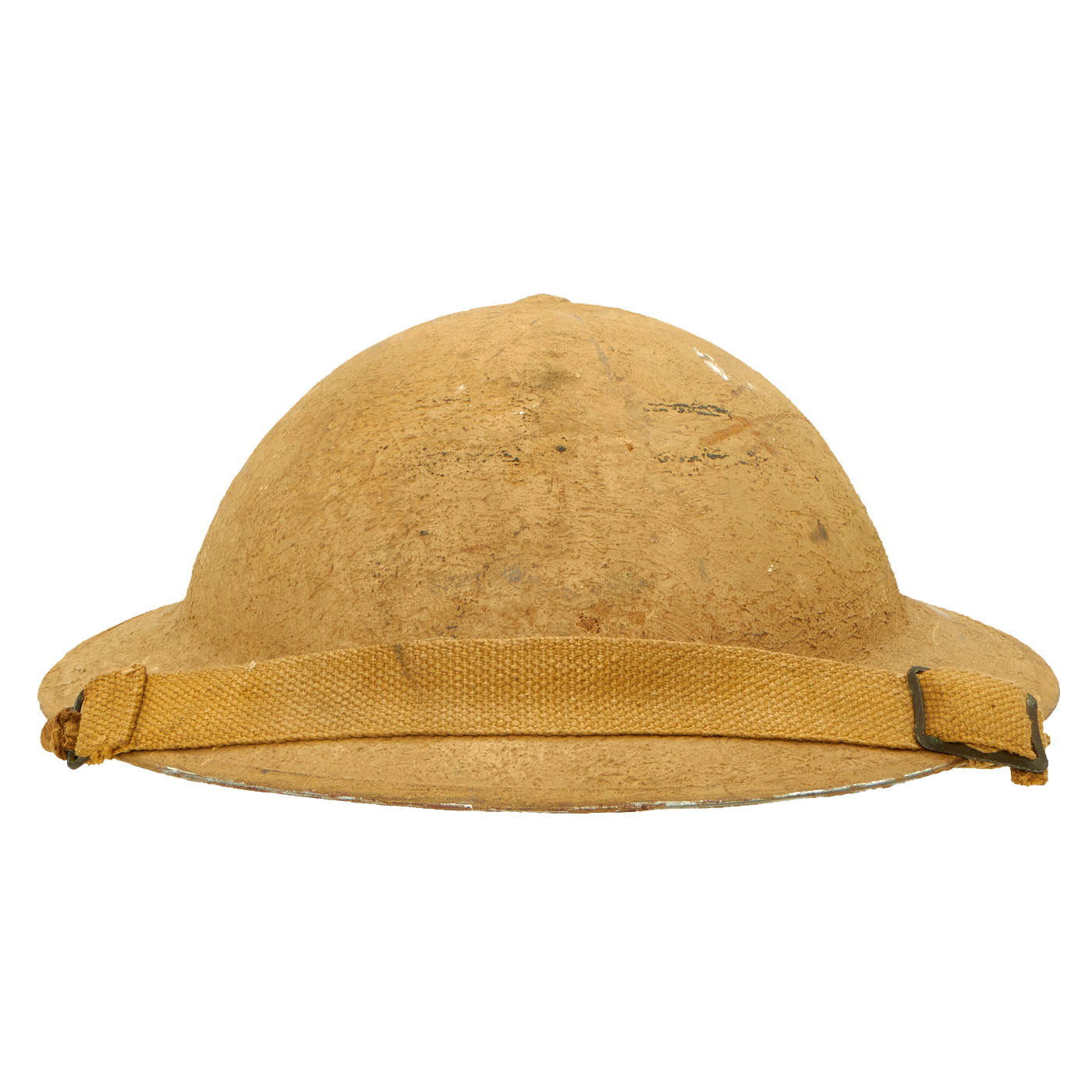 Original British WWII South African Issue Desert Tan Brodie MkII