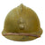 Original French WWII Complete Early M1926 Adrian Helmet with R.F. Infantry Badge - Olive Green Original Items