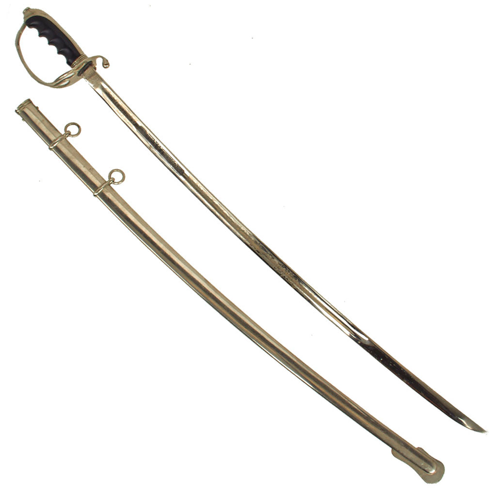 Original U.S. WWII Model 1902 Army Officer’s Sword Presented To Major Osmund Leahy With Scabbard - Commander of the 2nd Battalion, 401st Glider Infantry Regiment, 82nd Airborne Division Original Items