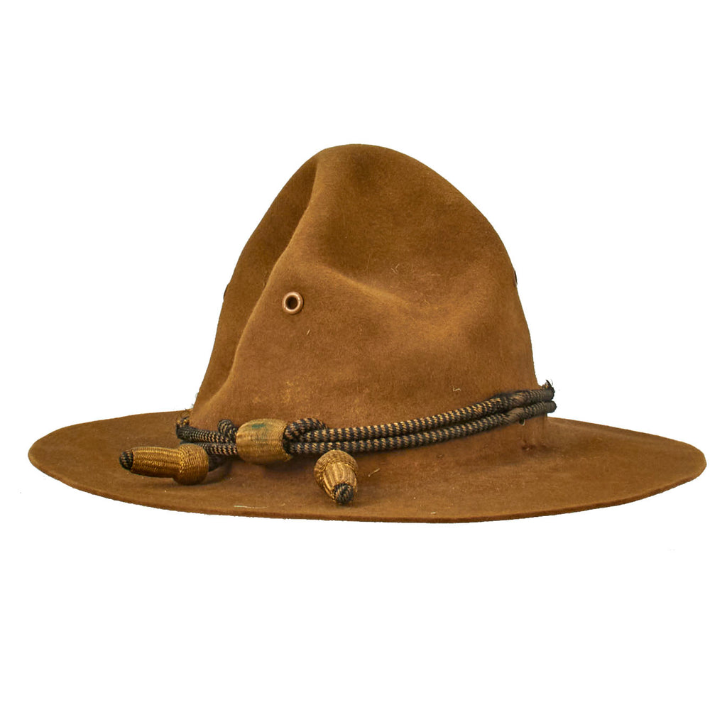 Original U.S. WWI US Army M1911 Felt Campaign Hat by Stetson With Officers’ Cord - 6 ¾ Original Items