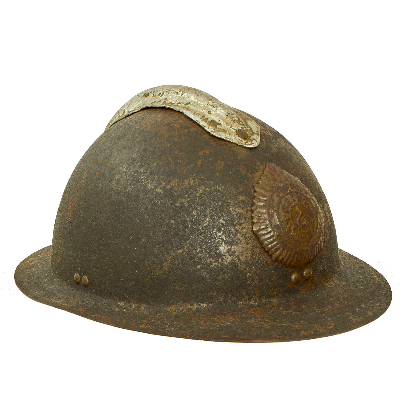 Original Thailand WWII French Model 1926 Adrian Helmet With Siam Badge ...