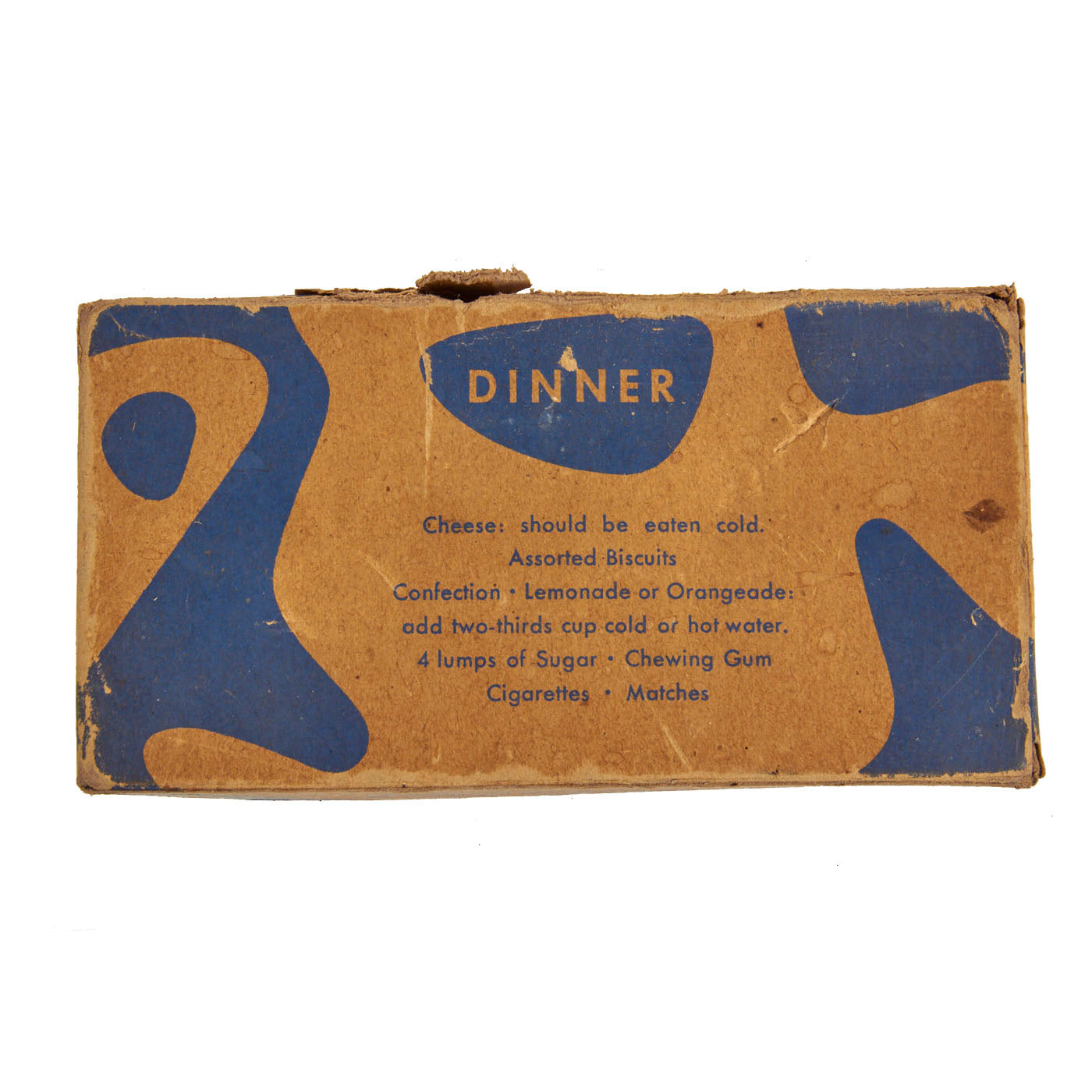 Original U.S. WWII K-Ration Morale Series Dinner Meal Unit by