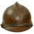 Original Rare French WWI Model 1915 Adrian Helmet in with Zouave & Tirailleurs RF Badge- Complete with Liner and Chinstrap Original Items