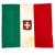 Original Italian WWII Kingdom of Italy Flag With Savoy Coat of Arms - 43” x 38” Original Items