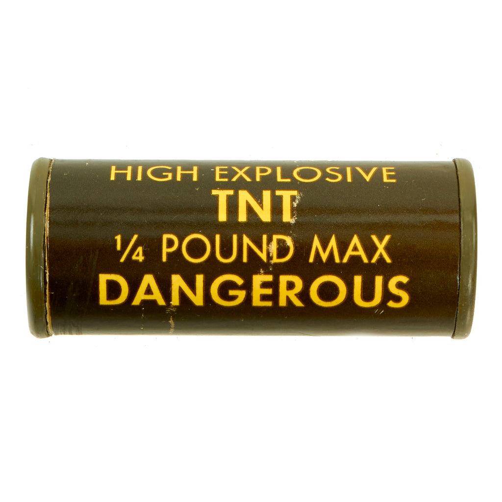 Original Vietnam War Era U.S. High Explosive TNT 1/4 Pound Stick - Inert Original Items