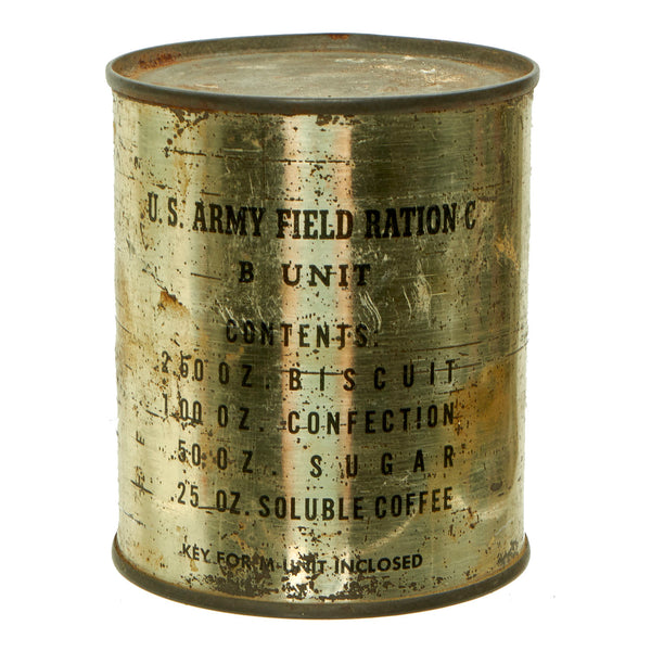 Original U.S. WWII Army C Ration B-Unit Can - Unopened – International ...