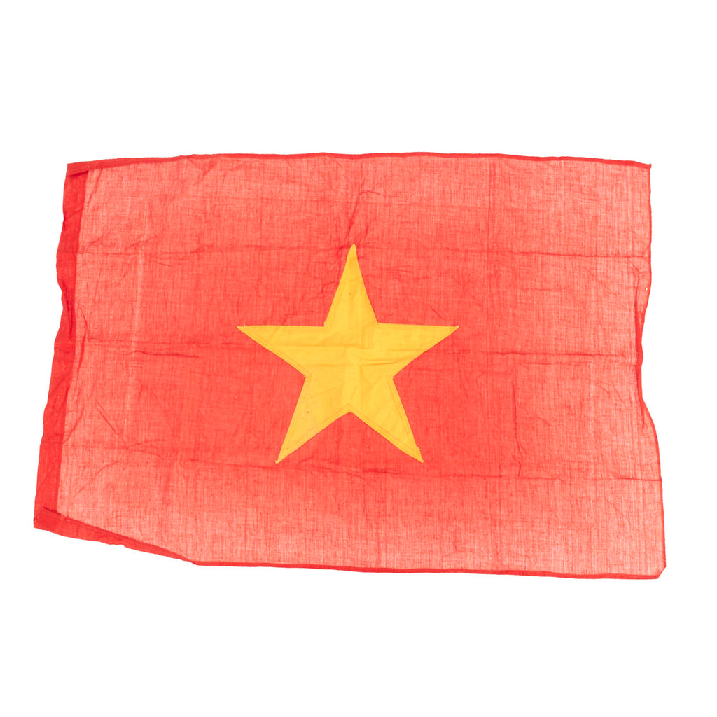 Original U.S. Vietnam War Bringback North Vietnamese People’s Army Flag - 31” x 21 ½” Original Items