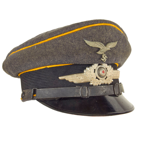 Original German WWII Luftwaffe Flight Branch EM/NCO Schirmmütze Visor ...