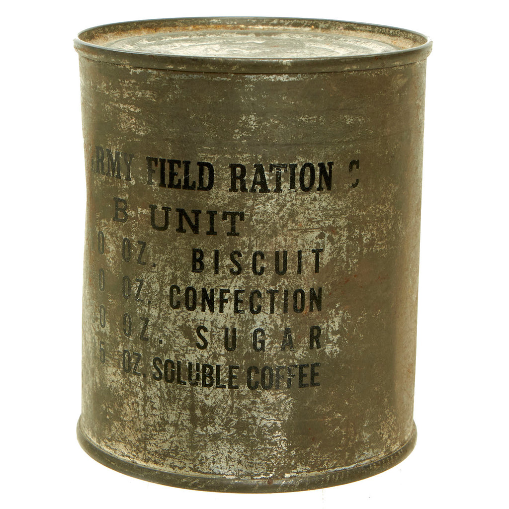 Original U.S. WWII US Army Field Ration C, B Unit - Unopened, Dated January 1942 Original Items