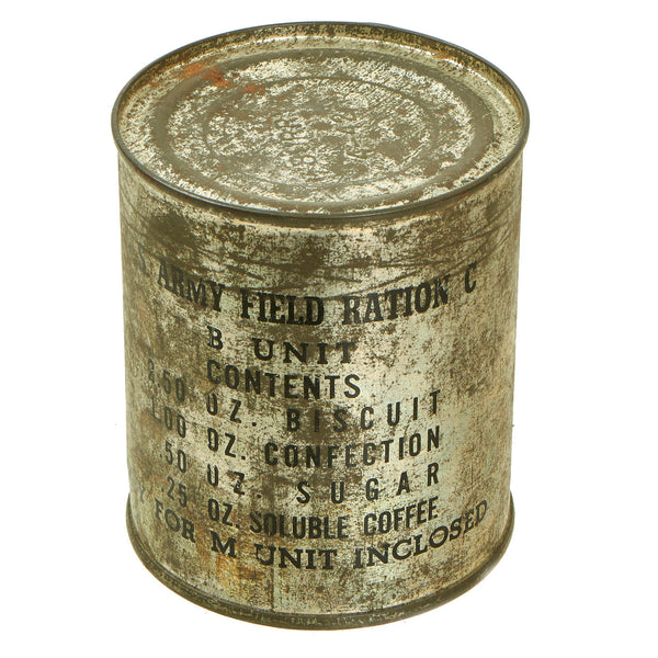 Original U.S. WWII US Army Field Ration C, B Unit WITH Key- Unopened ...