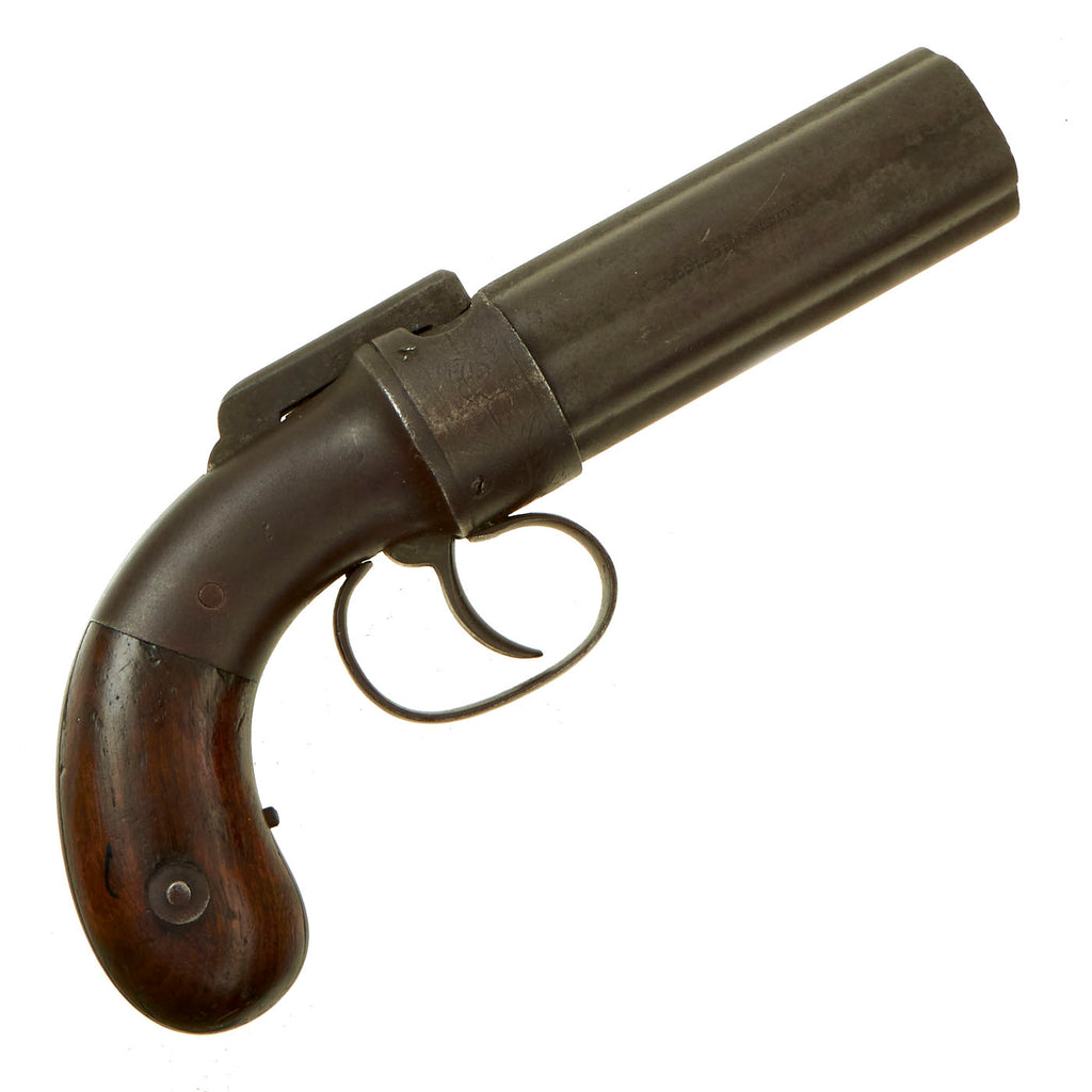 Original U.S. 19th Century Allen & Wheelock 1845 Patent .31cal Percussion Pepperbox Revolver - Matching Serial 162 Original Items