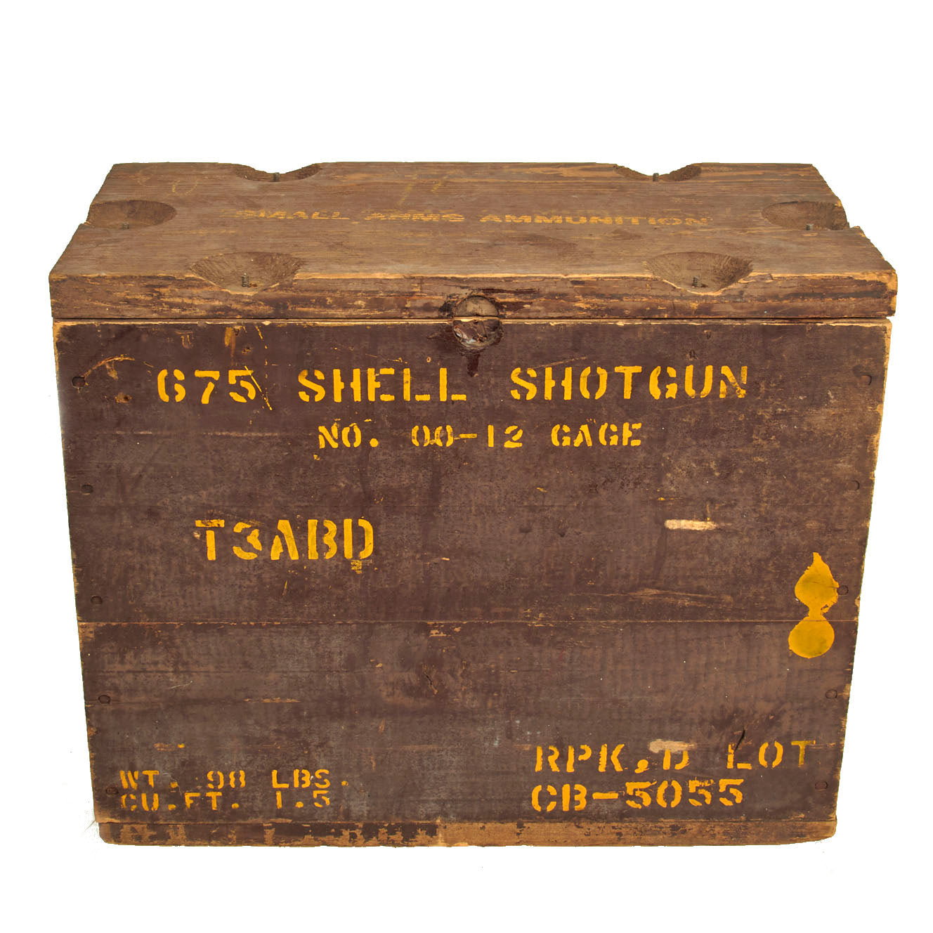 Lot (2) Crates Of Military Shotgun Shell Ammo