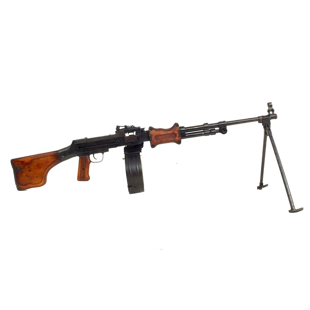 Original Soviet RPD 44 7.62mm Display Light Machine Gun with Belt Drum - Dated 1953 Original Items