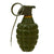 Original U.S. WWII Inert MkII Pineapple Grenade with Yellow Ring & M10A2 Fuze Cutaway Visual Training Aid Original Items