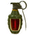 Original U.S. WWII Inert MkII Pineapple Grenade with Yellow Ring & M10A2 Fuze Cutaway Visual Training Aid Original Items