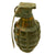 Original U.S. WWII Inert MkII Pineapple Grenade with Yellow Ring & M10A3 Fuze Original Items