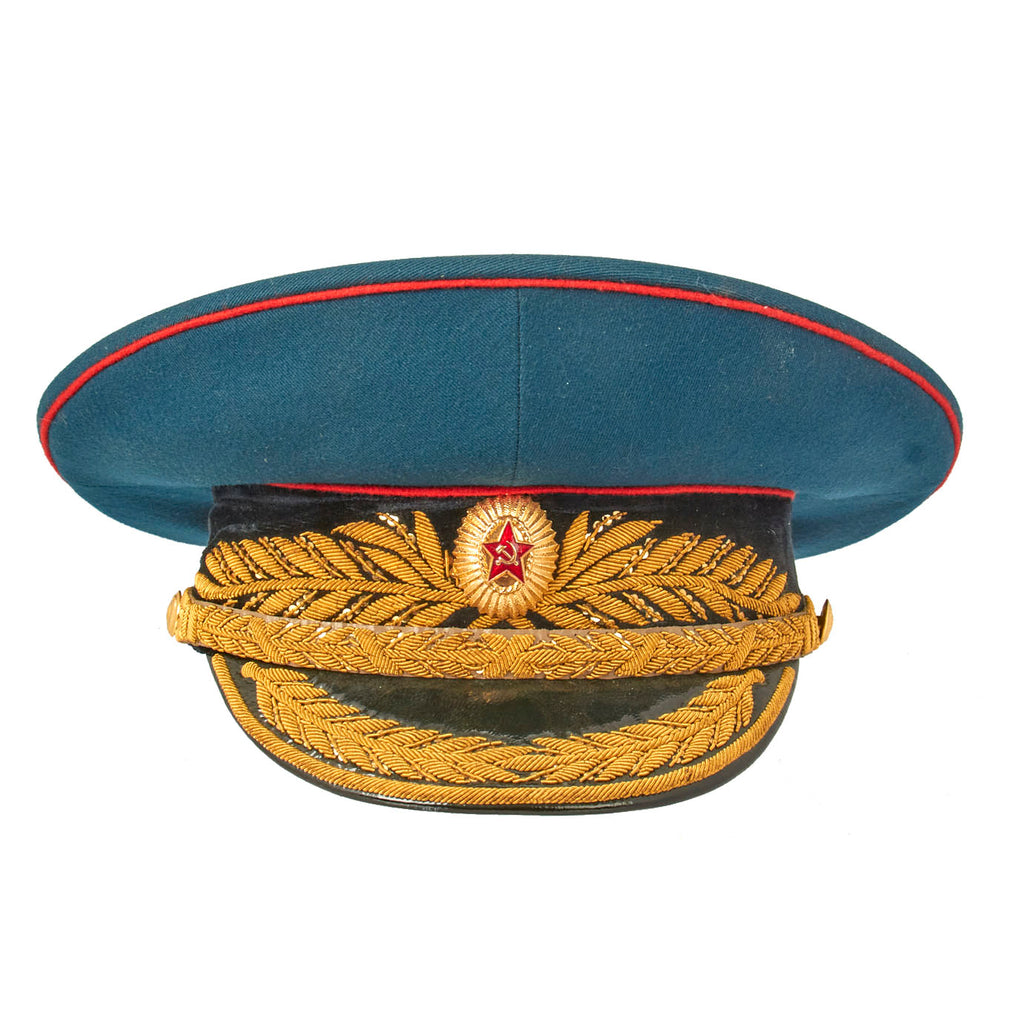 Original Soviet Russian Cold War Artillery General's Visor Hat - Marked Mockba - Size 57 Original Items