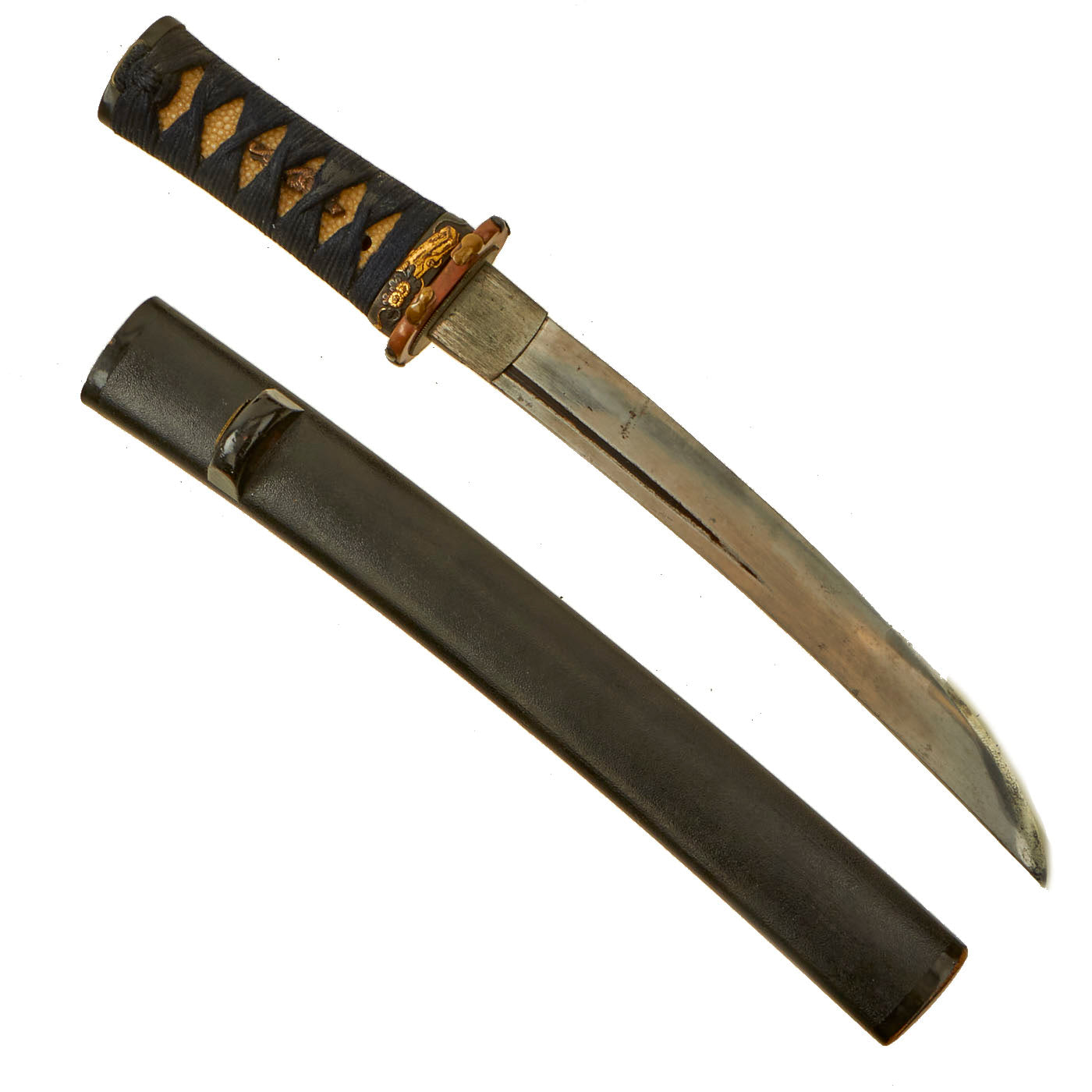 Original Japanese Edo Period Tanto Short Sword with Traditional 