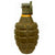 Original U.S. WWII Inert MkII Pineapple Grenade with Yellow Ring & Vietnam War Era M204A2 Fuze Original Items