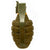 Original U.S. WWII Inert MkII Pineapple Grenade with Yellow Ring & Vietnam War Era M204A2 Fuze Original Items