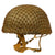 Original WWII British MKI HSAT Airborne Paratrooper Helmet by BMB with Net - Dated 1942 Original Items