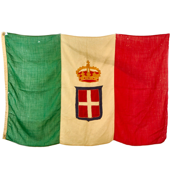 Original Italian Wwii Royal Italian Naval Ensign Flag 44” X 72