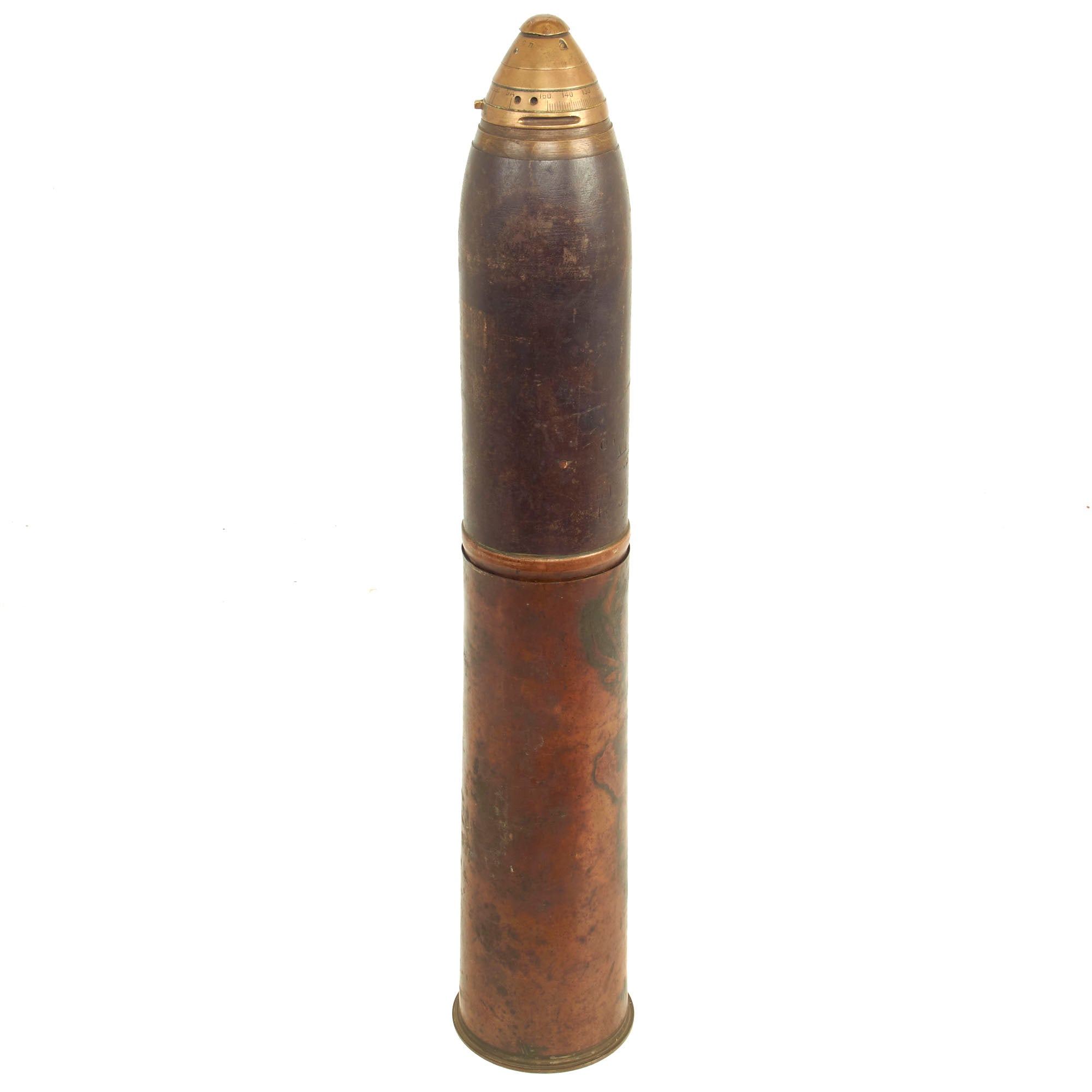 WW1 British 18 Pounder 1918 Dated Empty Brass Shell Case .