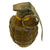 Original U.S. WWII Inert MkII Pineapple Grenade with Yellow Ring & M10A3 Fuze Original Items