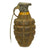 Original U.S. WWII Inert MkII Pineapple Grenade with Yellow Ring & M10A3 Fuze Original Items