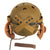 Original U.S. WWII M38 Tanker Helmet by Rawlings with Type ANB-H-1 Earphones, Throat Mic and Early Polaroid Goggles Original Items