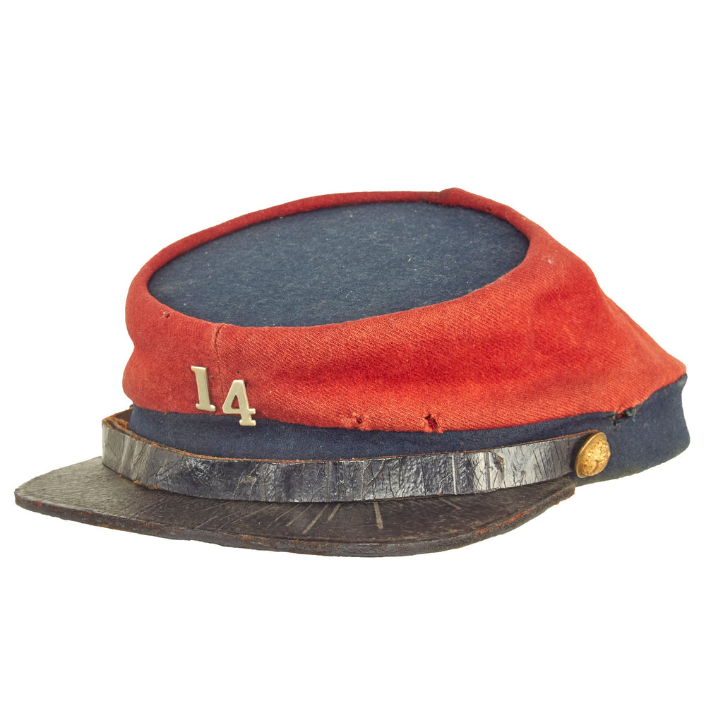 Original Civil War Union 14th Brooklyn “Red Legged Devils” Kepi by Baker and McKenney Original Items