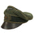 Original German WWII Army Heer EM/NCO Infantry Visor Crush Cap with Leather Visor & Embroidered Insignia Original Items