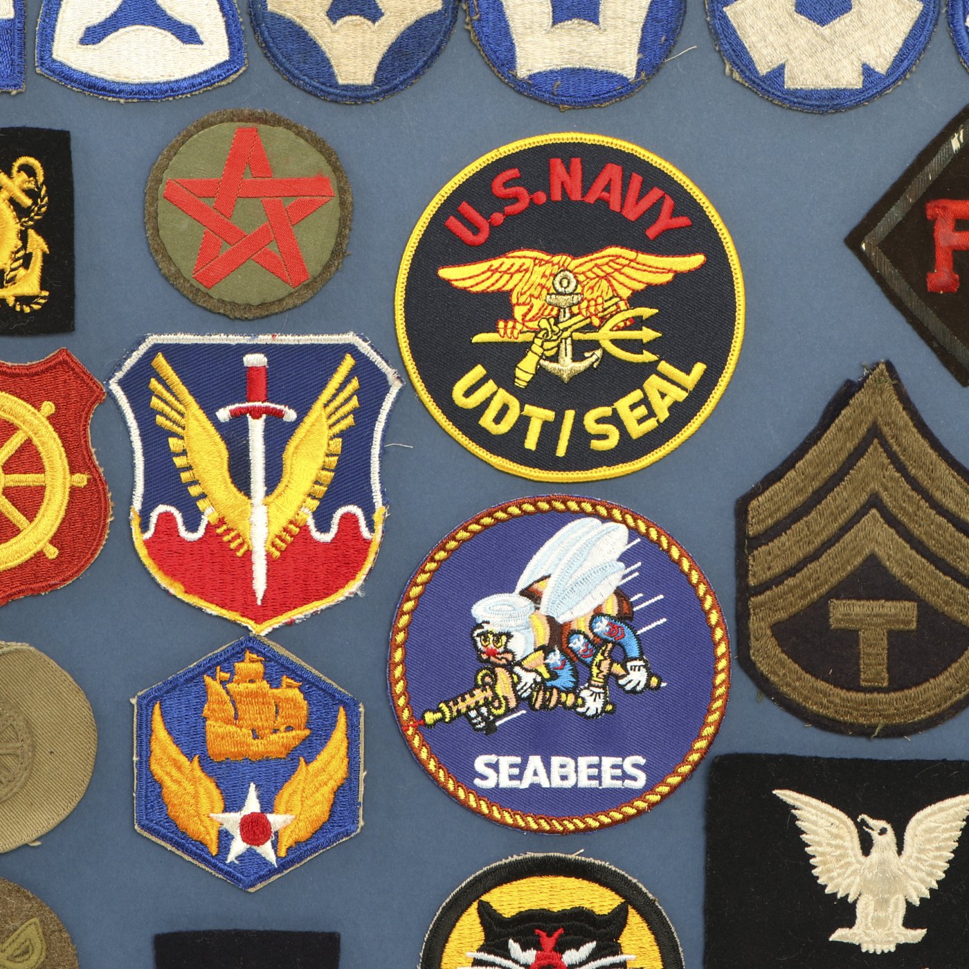 Original U.S. WWI WWII and Post War American Military Patch Display Bo –  International Military Antiques