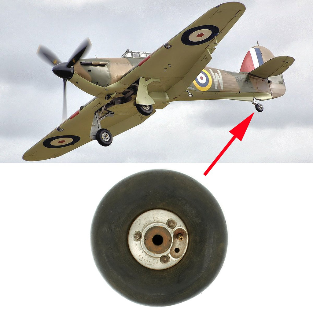 Original British WWII Hawker Hurricane Fighter Aircraft Rear Wheel Original Items