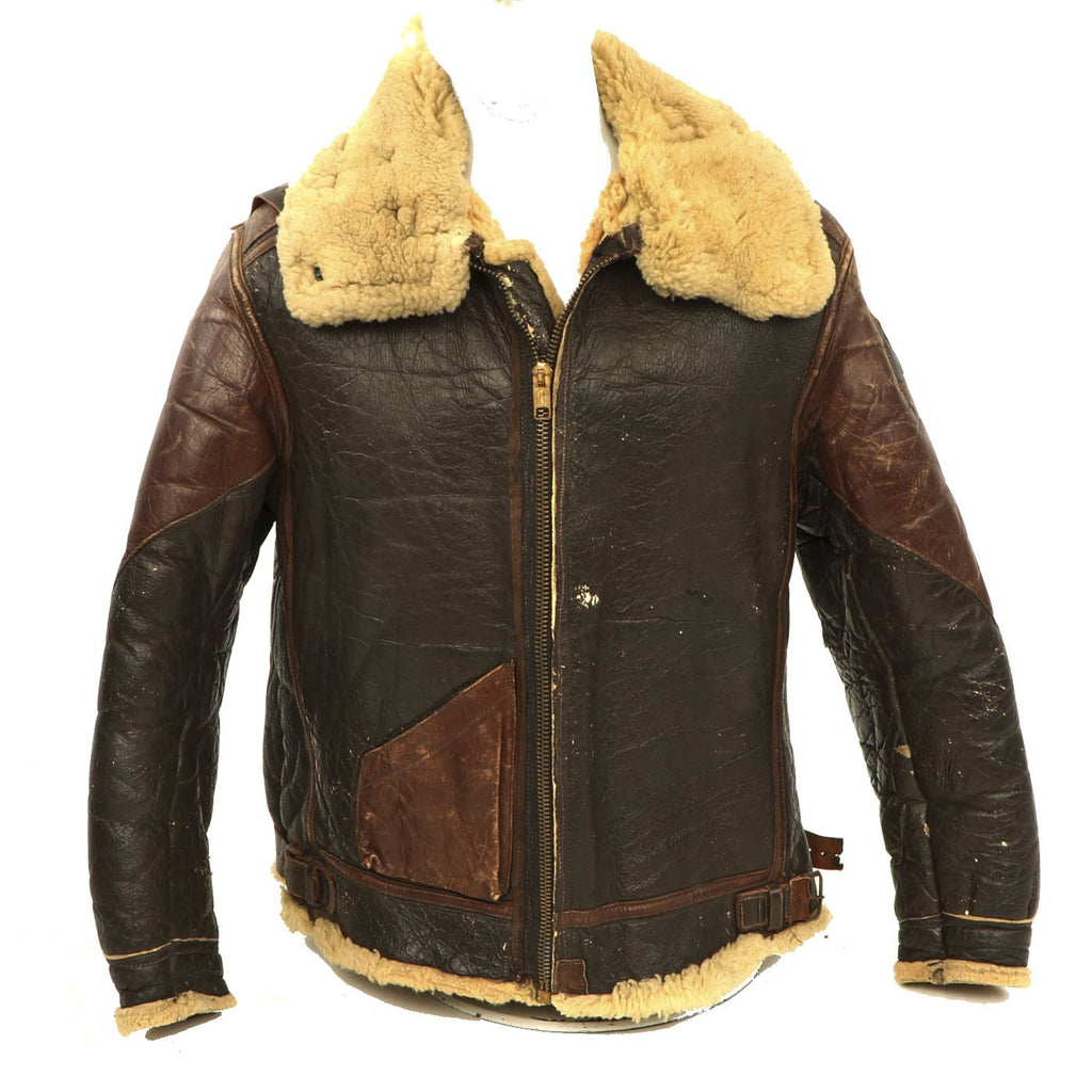 Original U.S. WWII 760th Tank Battalion Officer B-3 Sheepskin Jacket ...