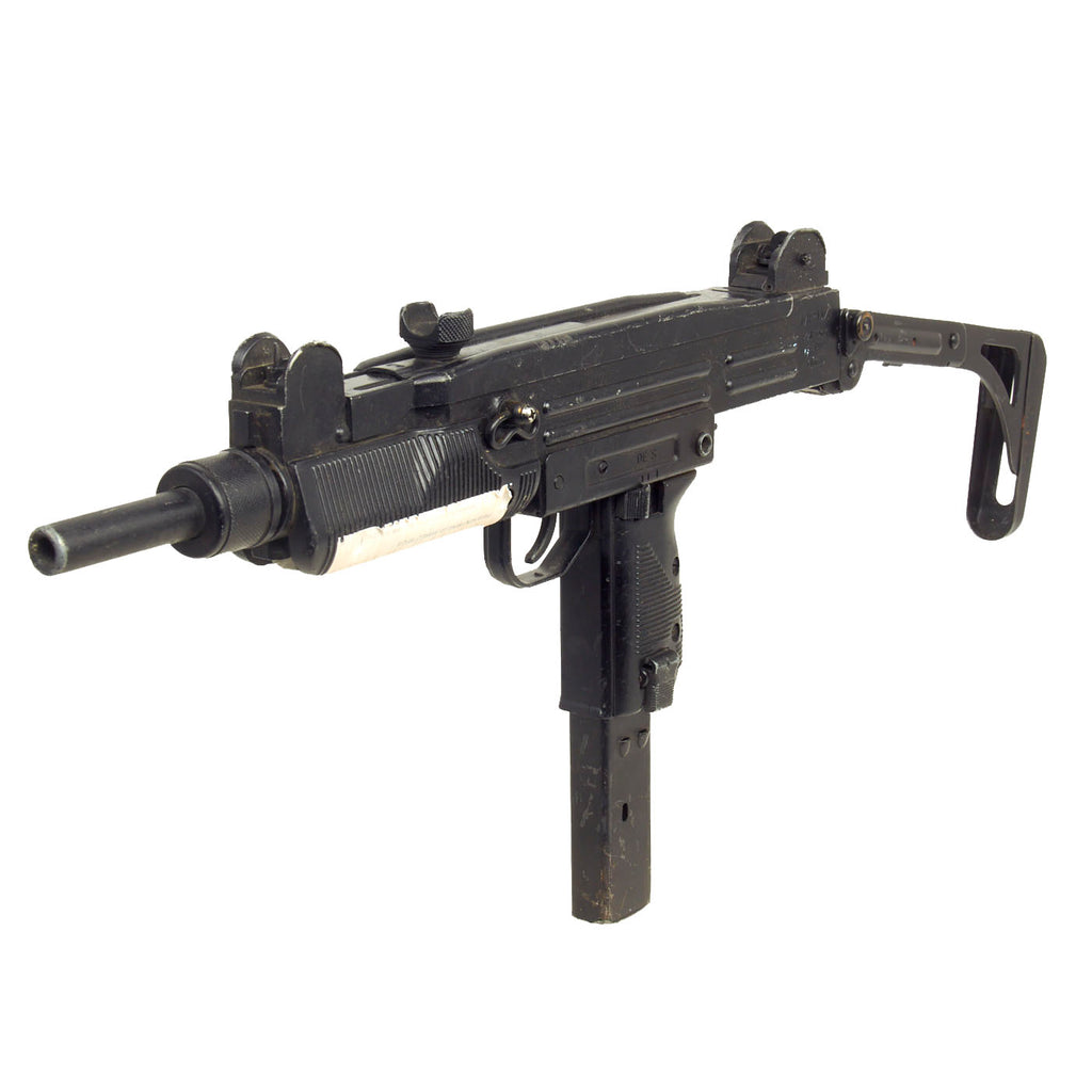 Original Film Prop Cap Plug Firing IMI UZI with Folding Stock by Marushin From Ellis Props - As Used in Hollywood Film Congo (1995) Original Items