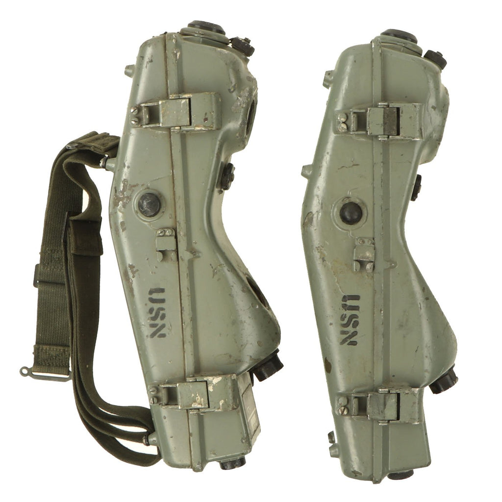 Original Vietnam War Era U.S. Navy RT-196/PRC-6 "Walkie Talkie" Radio Receiver Transmitters - Set of Two Original Items