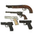 Original Rubber Hollyowood Film Pistols from Ellis Props & Graphics - Set of Five Original Items