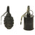 Original Set of Two Polish Made WWII Style Soviet Russian Inert Grenades - RG-42 and F1 Style Original Items