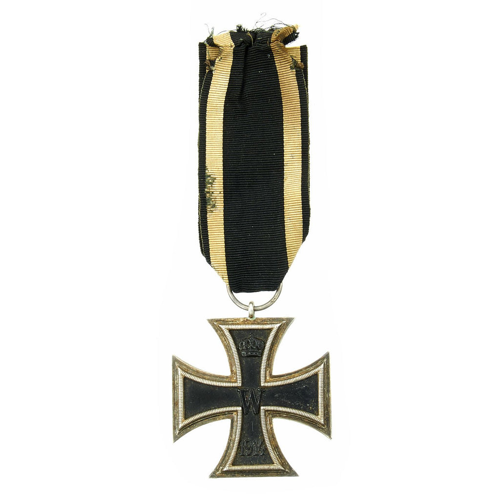 Original Imperial German WWI Prussian Iron Cross Second Class 1914 with Ribbon Original Items