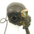 Original U.S. WWII Army Air Force Aviator Flight Helmet Set - AN6530 Green Goggles, A-14 Mask, A-11 Helmet Original Items