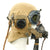 Original British WWII RAF Type D Flying Helmet with Mk VII Goggles and Oxygen Mask Original Items