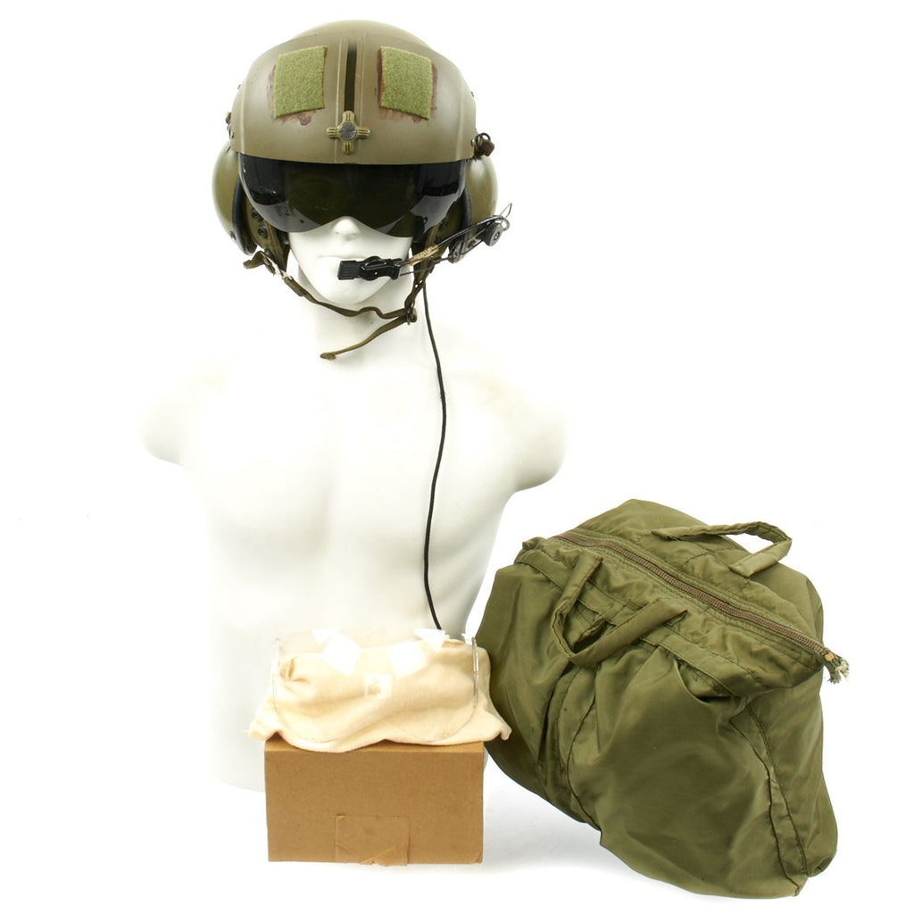 Original U.S. Vietnam War Named Helicopter Pilot Gentex SPH-4 Helmet with Bag Original Items